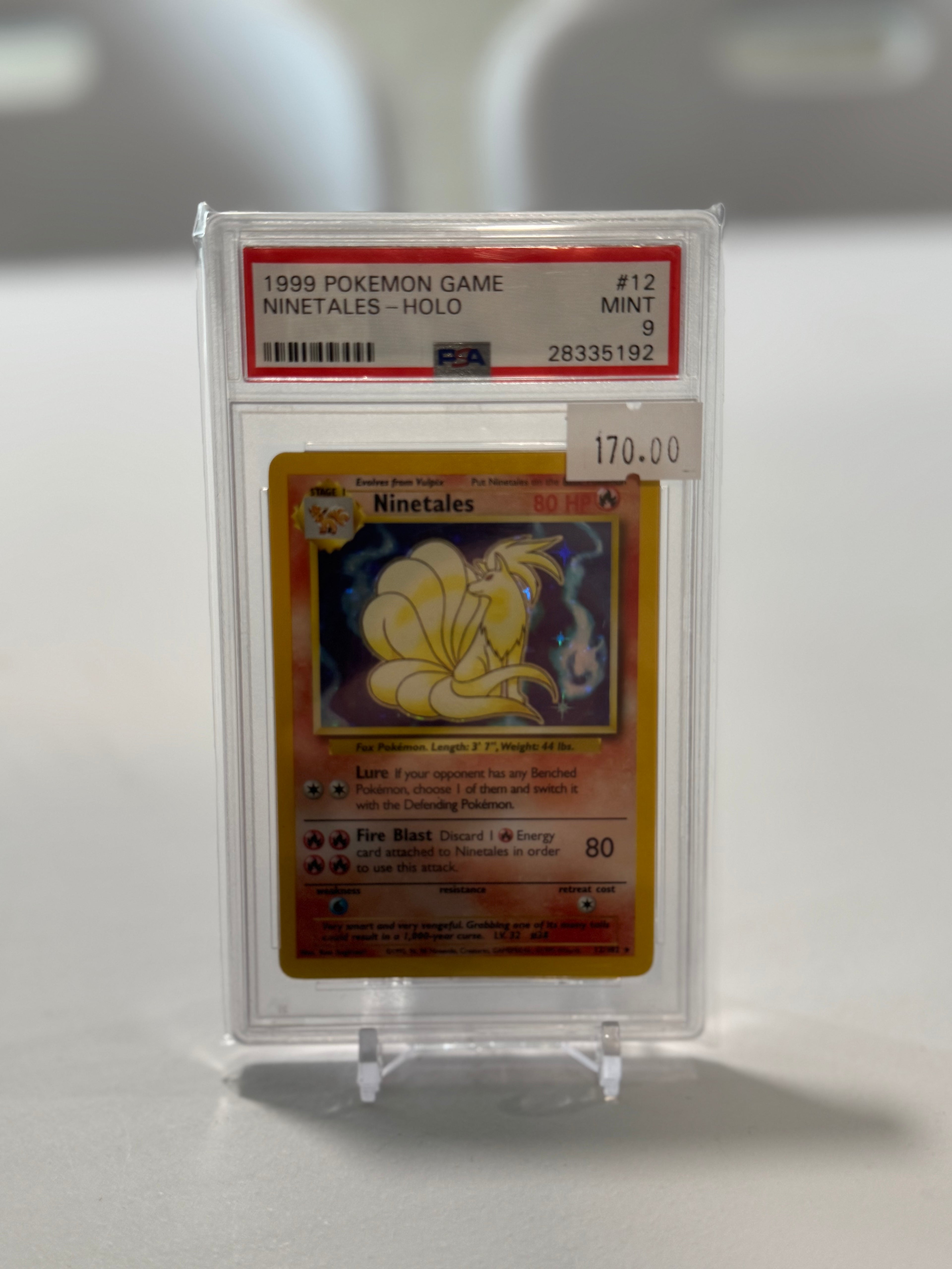 1999 Ninetales Holo 12/102 - PSA 9
