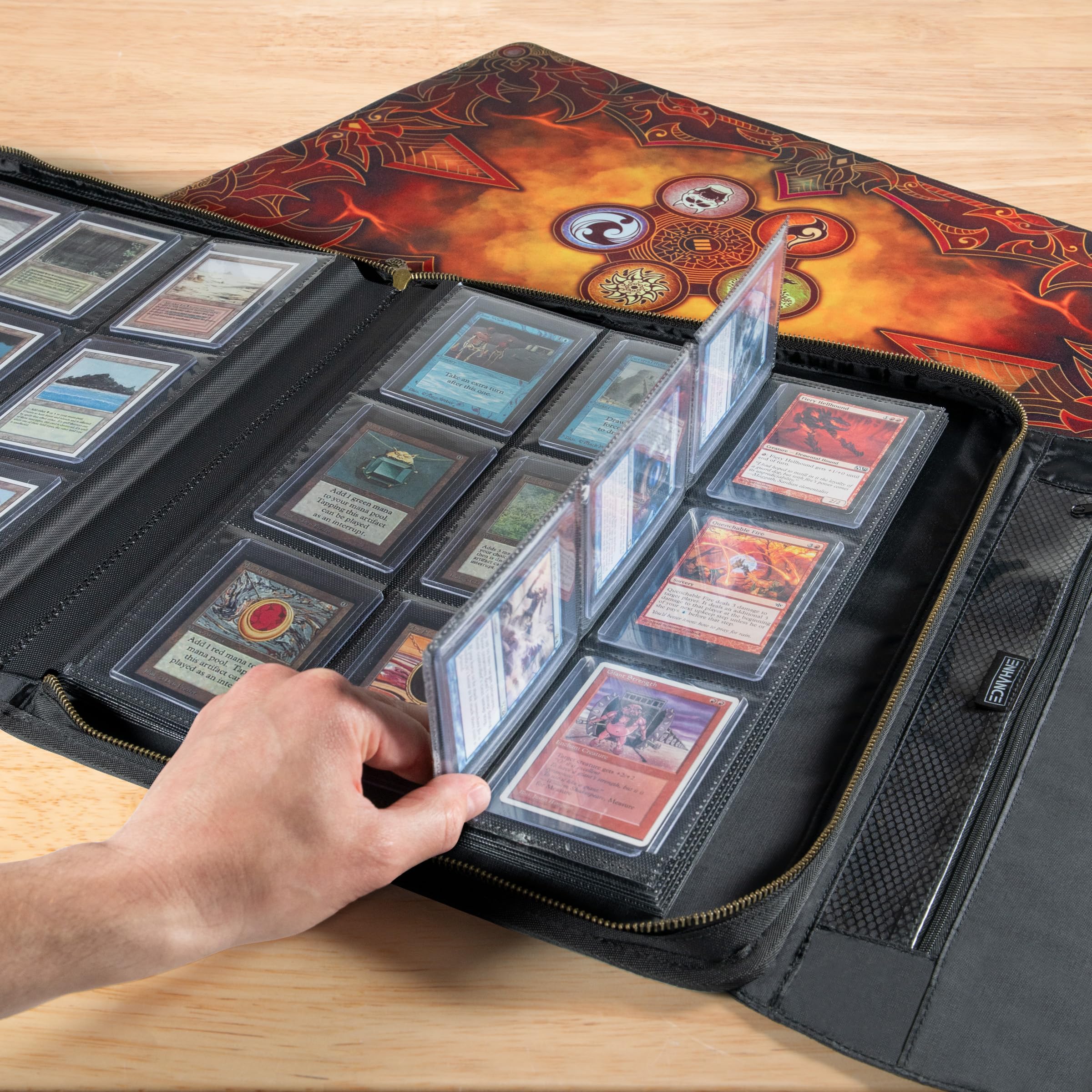 card toploader binder 9 Pocket Zip Toploader Binder – WatsonTCG