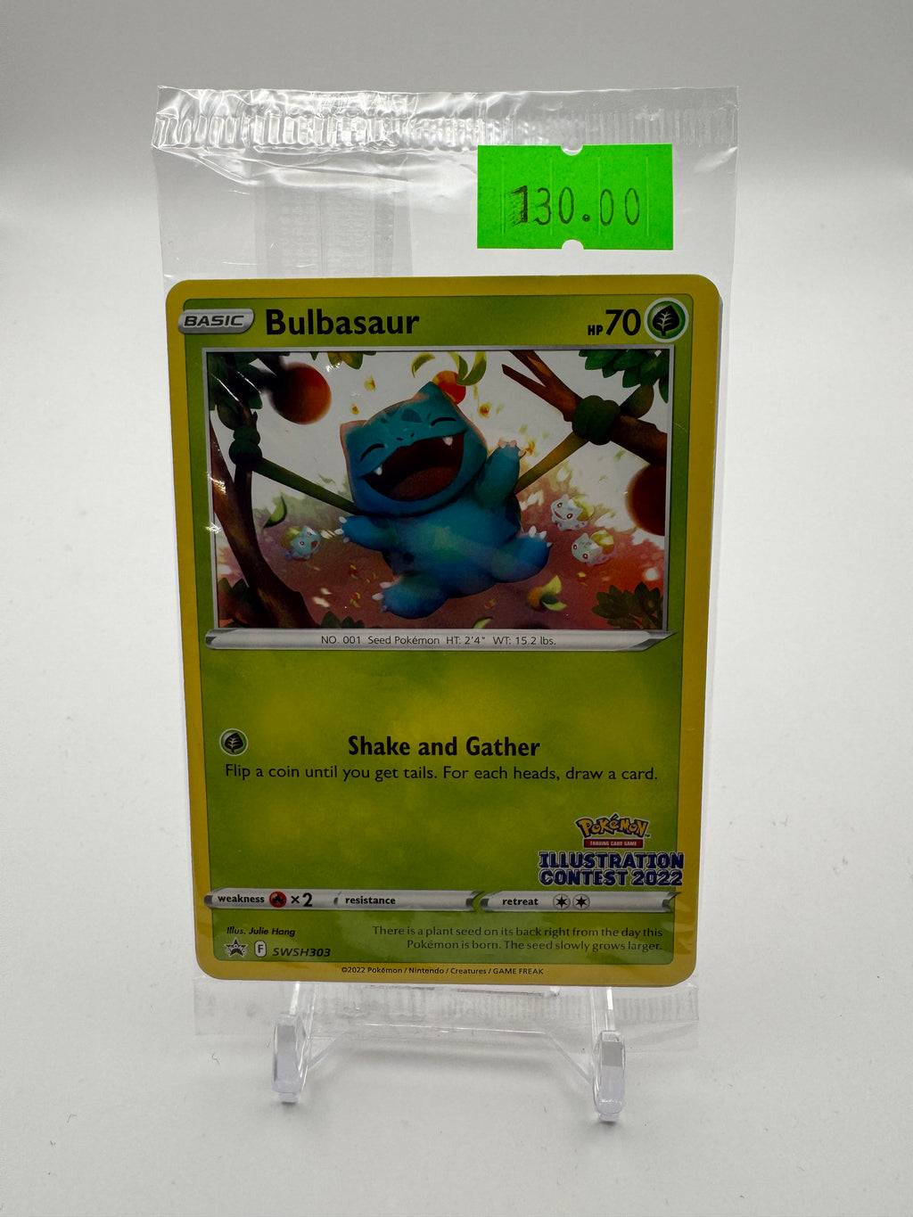 Bulbasaur SWSH303 Illustration Contest Sealed Promo - NM