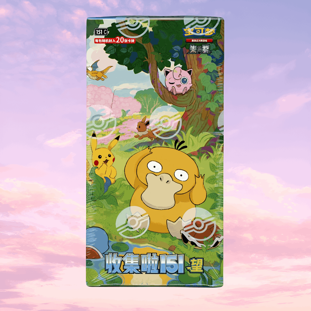 Chinese 151 Pikachu &amp; Psyduck Jumbo Box (Hope)