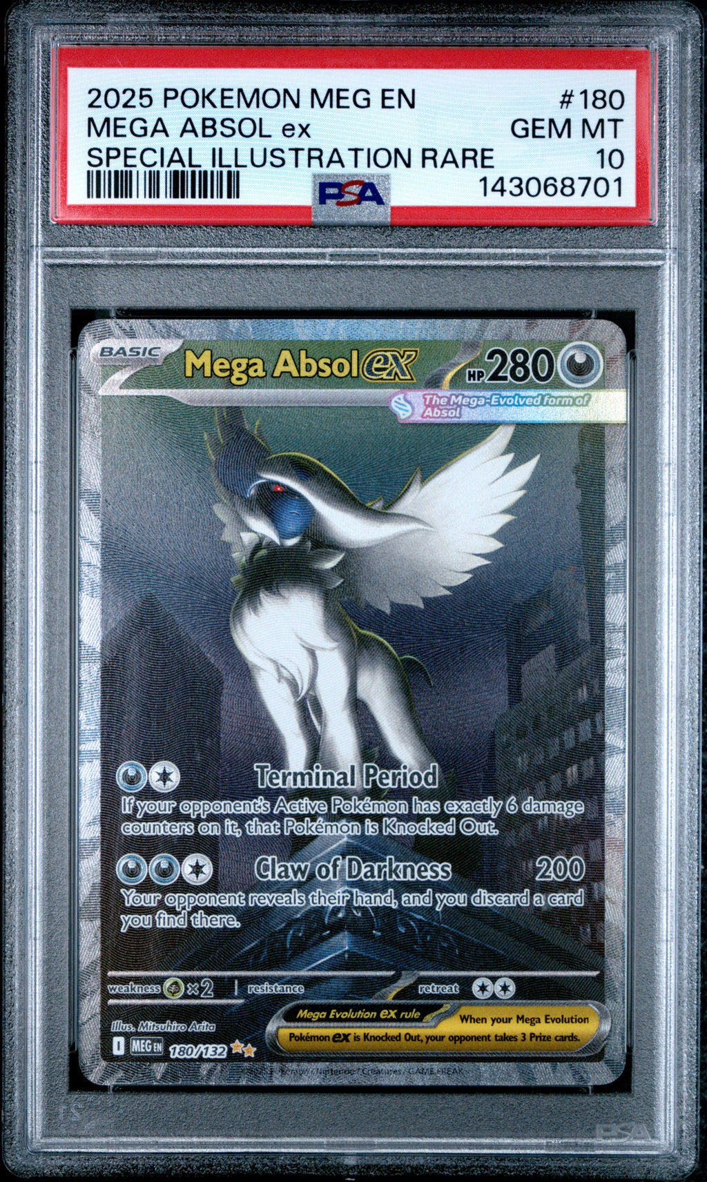 Mega Absol ex SIR 180/132 - PSA 10