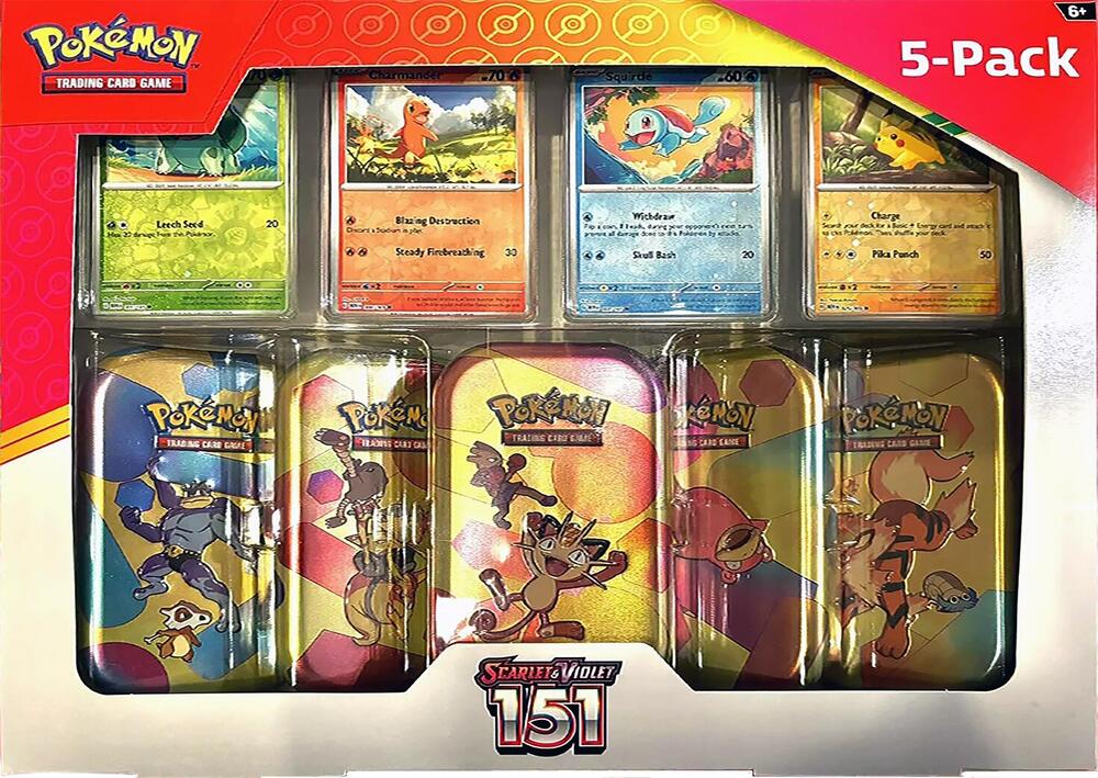 151 Mini Tin 5 Pack