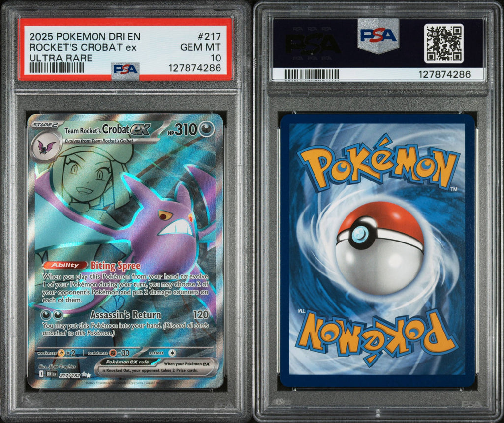 Team Rocket’s Crobat ex 217/182 - PSA 10