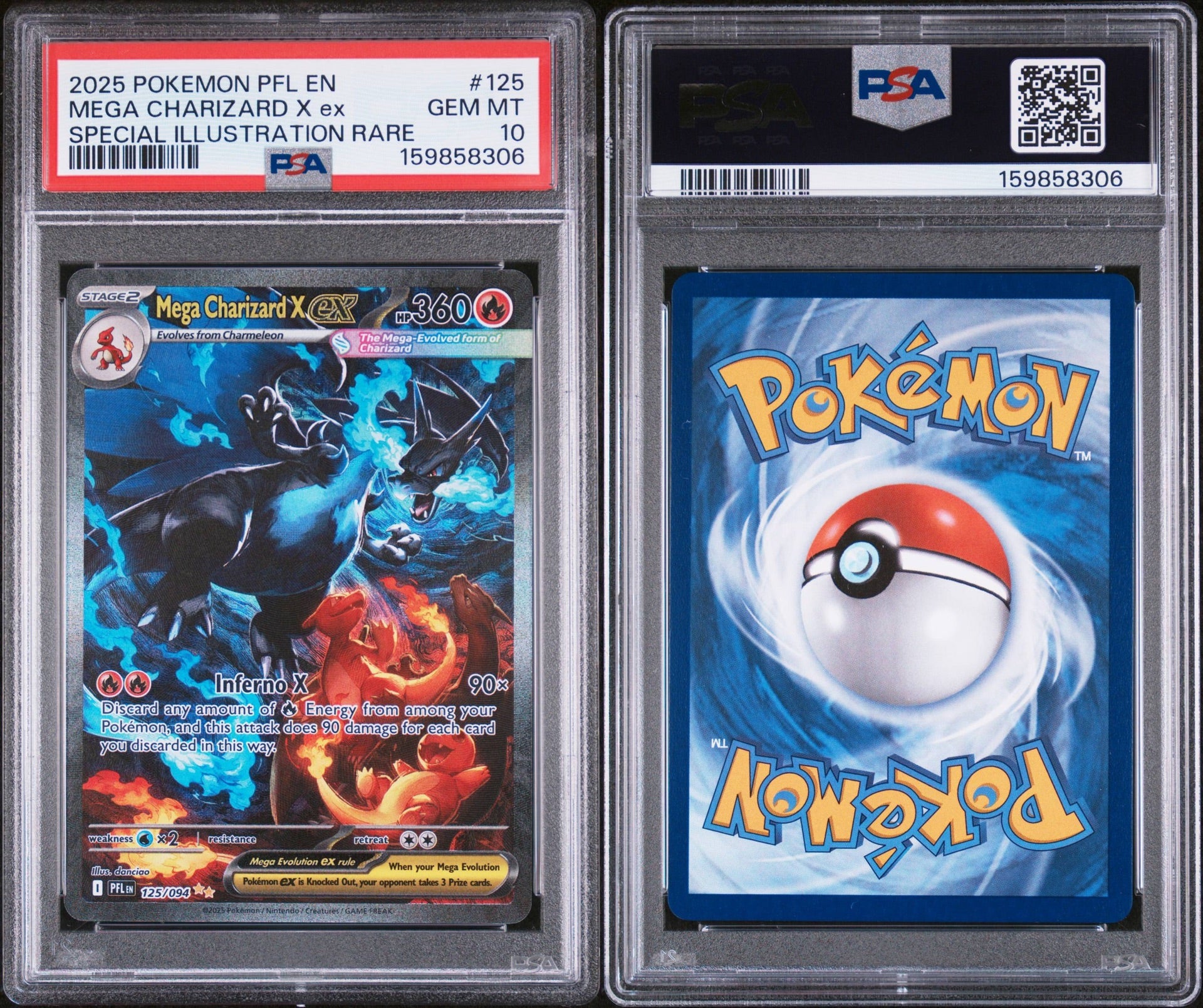 Mega Charizard X ex 125/094 - PSA 10