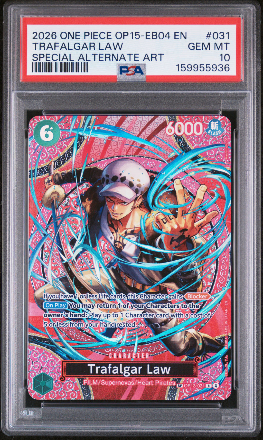 Trafalgar Law SP OP13-031 - PSA 10