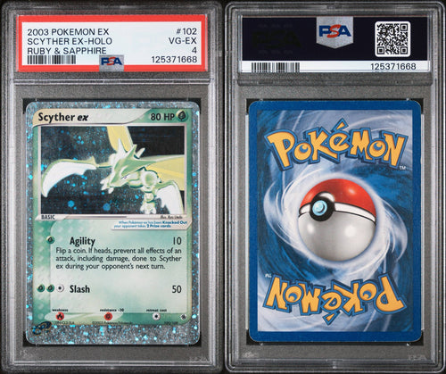 2003 Scyther ex holo Ruby & Sapphire - PSA 4