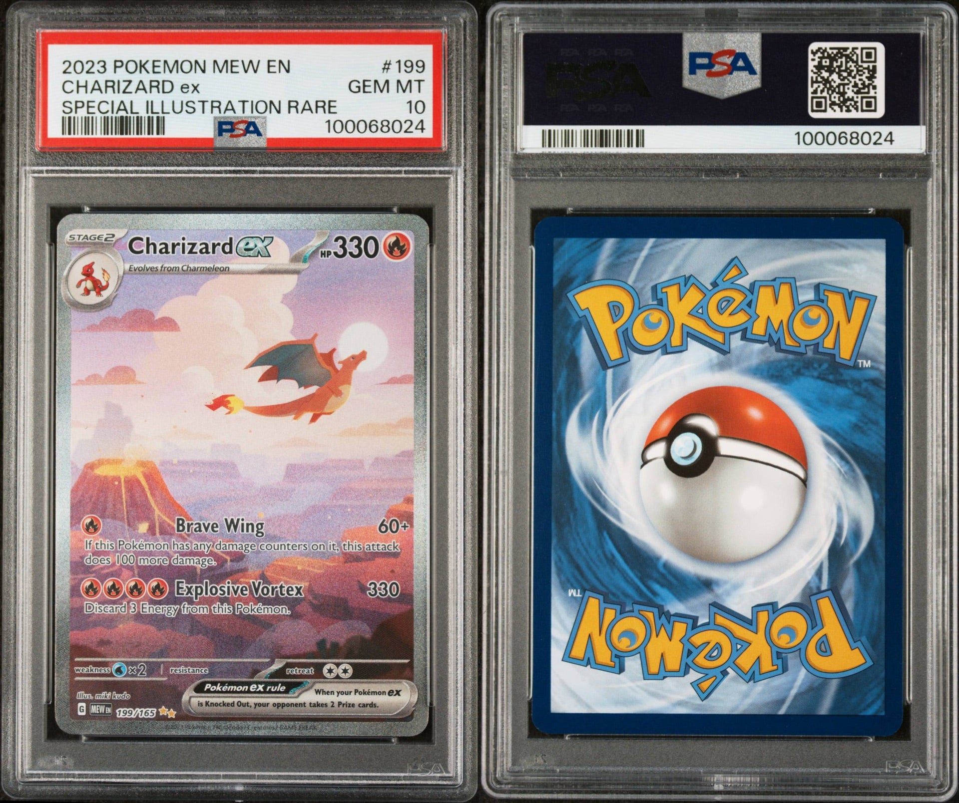 Charizard ex 199/165 - PSA 10