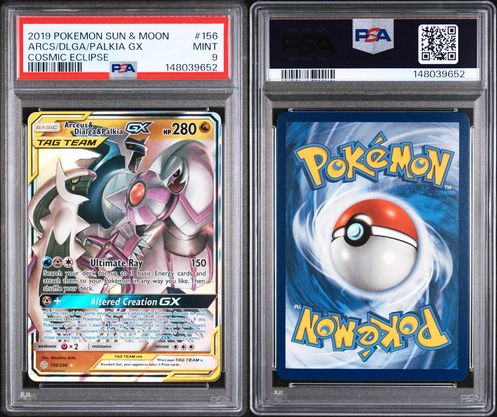 Arceus & Dialga & Palkia GX Tag Team 156/236 - PSA 9