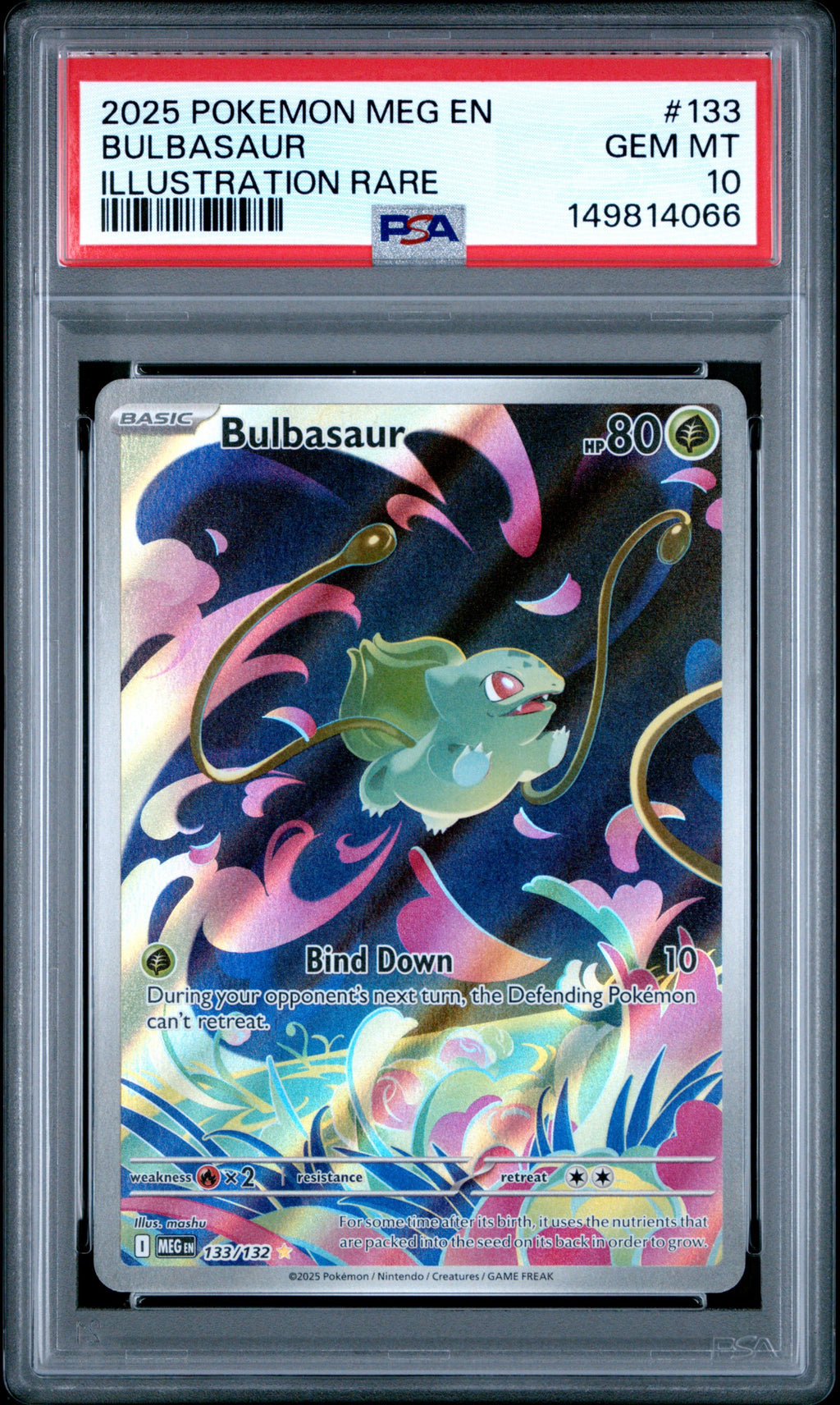 Bulbasaur 133/132 - PSA 10