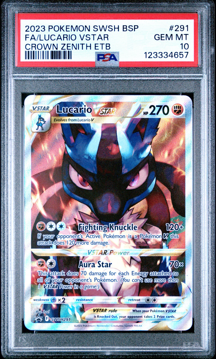 Lucario VSTAR SWSH291 - PSA 10