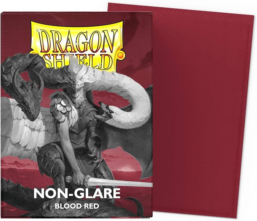 Dragon Shield Sleeves - Non Glare Blood Red