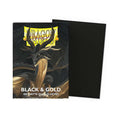 Dragon Shield Sleeves - Black & Gold Dual Matte