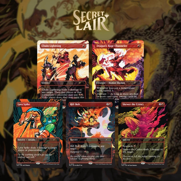 Secret Lair - EVERYTHING IS ON FIRE - Rainbow Foil Edition
