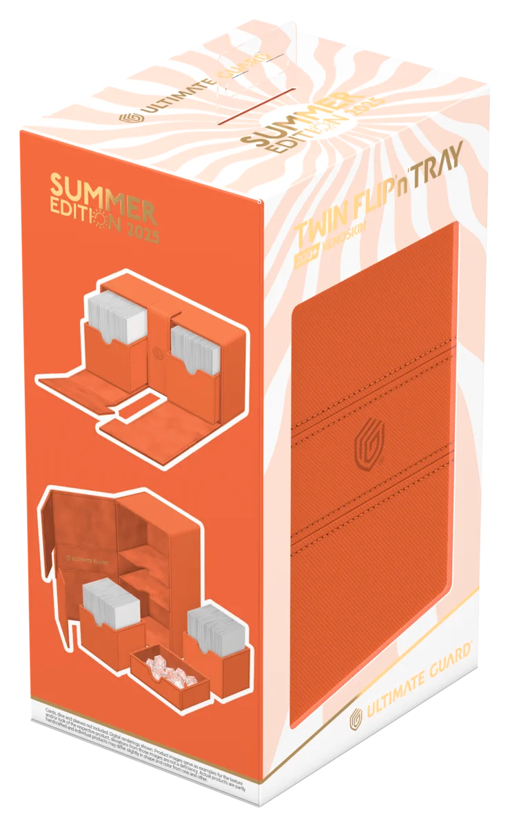 Ultimate Guard Twin Flip’n Tray 200+ Xenoskin Deck Box - 2025 Summer Edition Peach