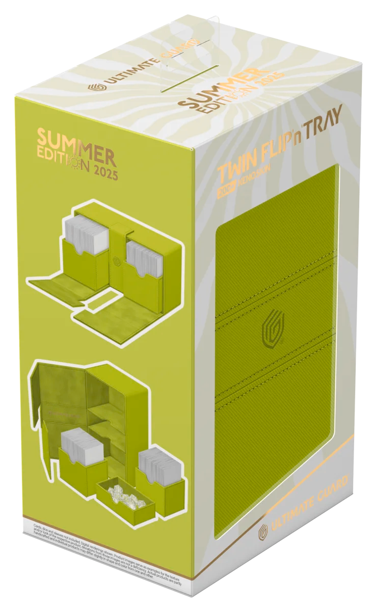 Ultimate Guard Twin Flip’n Tray 200+ Xenoskin Deck Box - 2025 Summer Edition Lime