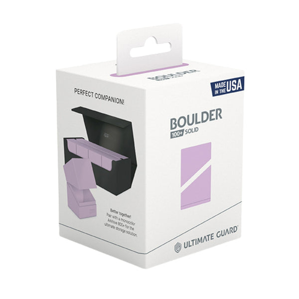 Ultimate Guard 100+ Solid Boulder Deck Box - Lavender Purple