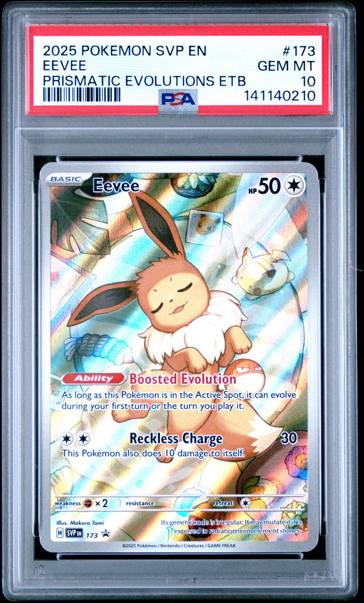 Eevee Prismatic Evolutions ETB Promo 173 - PSA 10