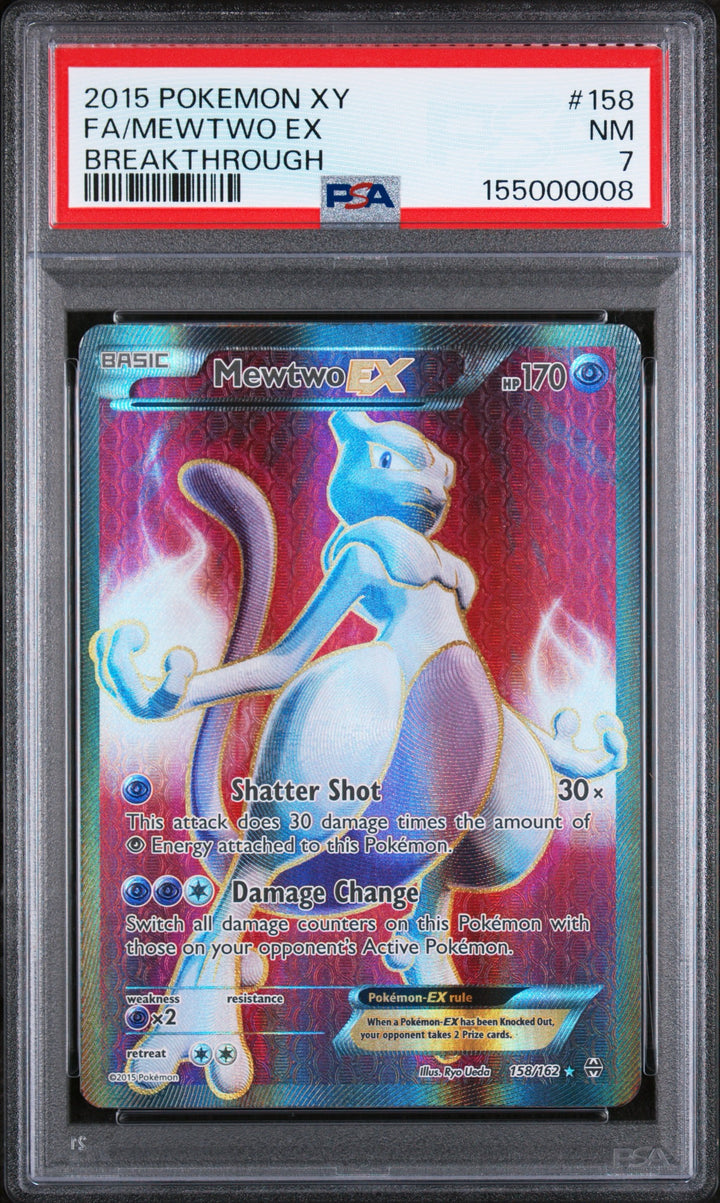 Mewtwo ex FA 158/162 - PSA 7