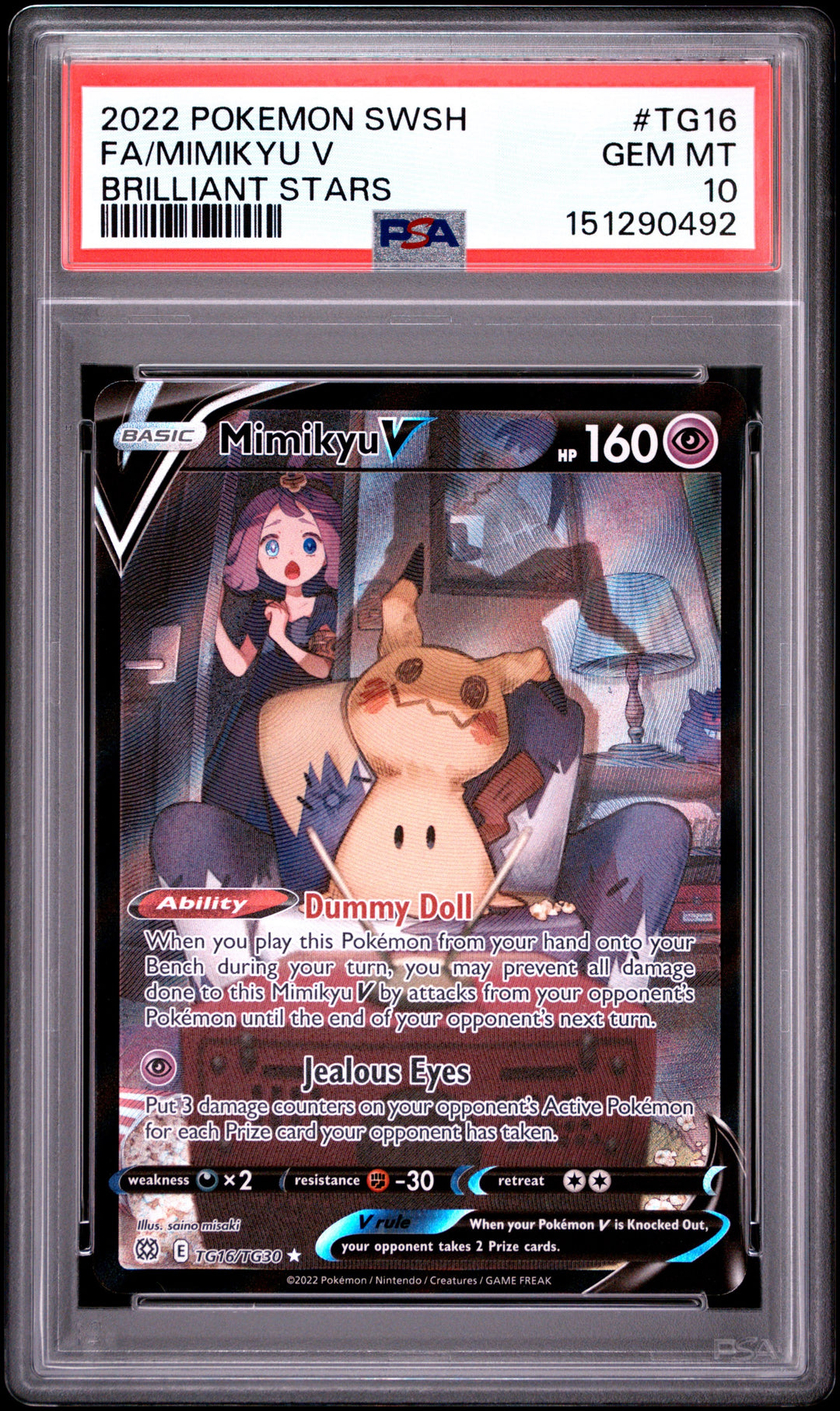 Mimikyu V TG16/TG30 - PSA 10