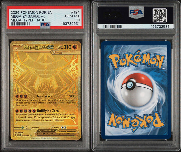 Mega Zygarde ex 124/088 - PSA 10