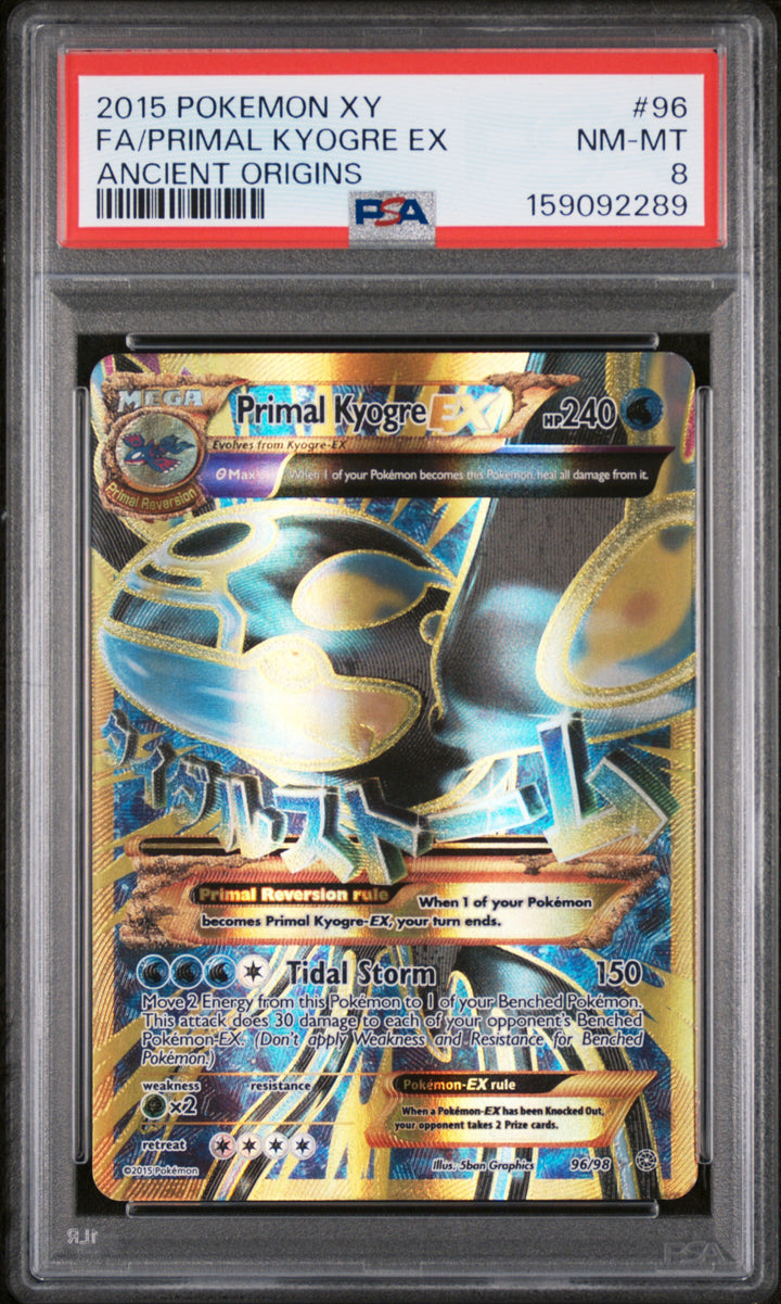 Ancient Origins XY Primal Kyogre ex 96/98 - PSA 8