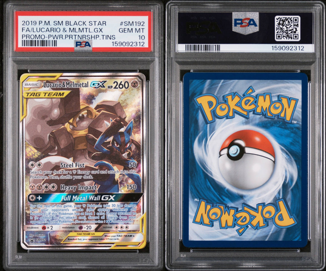 Black Star Promos Lucario &amp; Melmetal GX SM192 - PSA 10