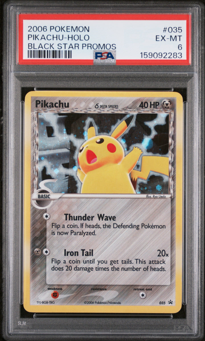 Black Star Promos Pikachu Holo 035 - PSA 6