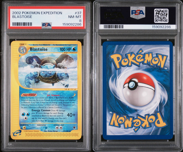 Expedition Blastoise 37/165 - PSA 8