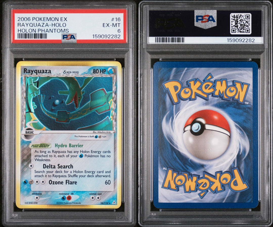 Holon Phantoms Rayquaza Holo 16/110 - PSA 6