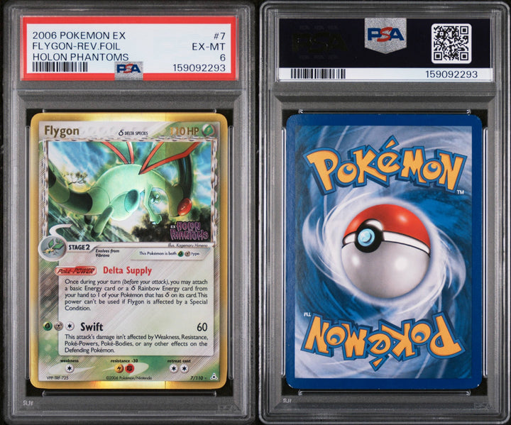 Holon Phantoms Flygon Reverse Foil 7/110 - PSA 6