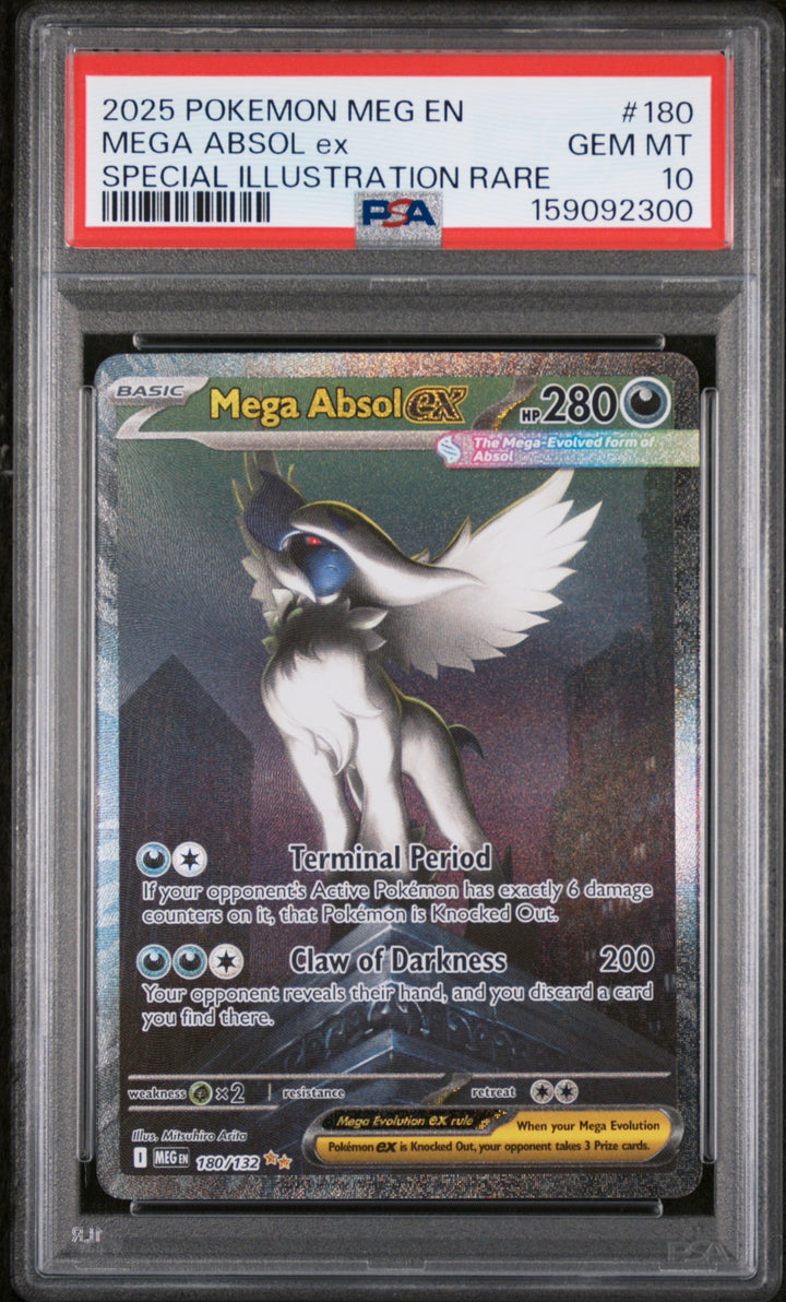 Mega Evolution Mega Absol ex 180/132 - PSA 10