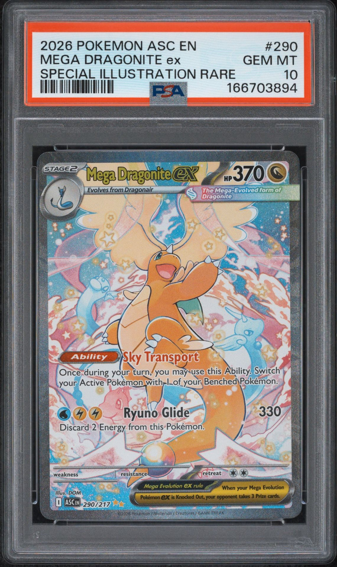 Ascended Heroes Mega Dragonite ex 290/217 - PSA 10
