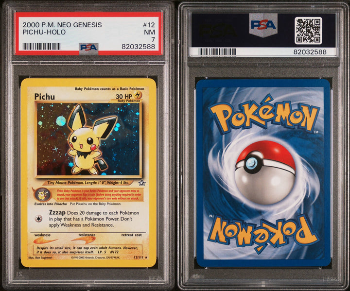 Neo Genesis Pichu Holo 12/111 - PSA 7