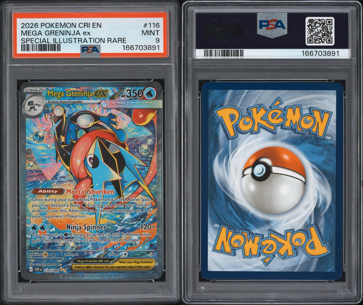 Chaos Rising Mega Greninja ex 116/086 - PSA 9