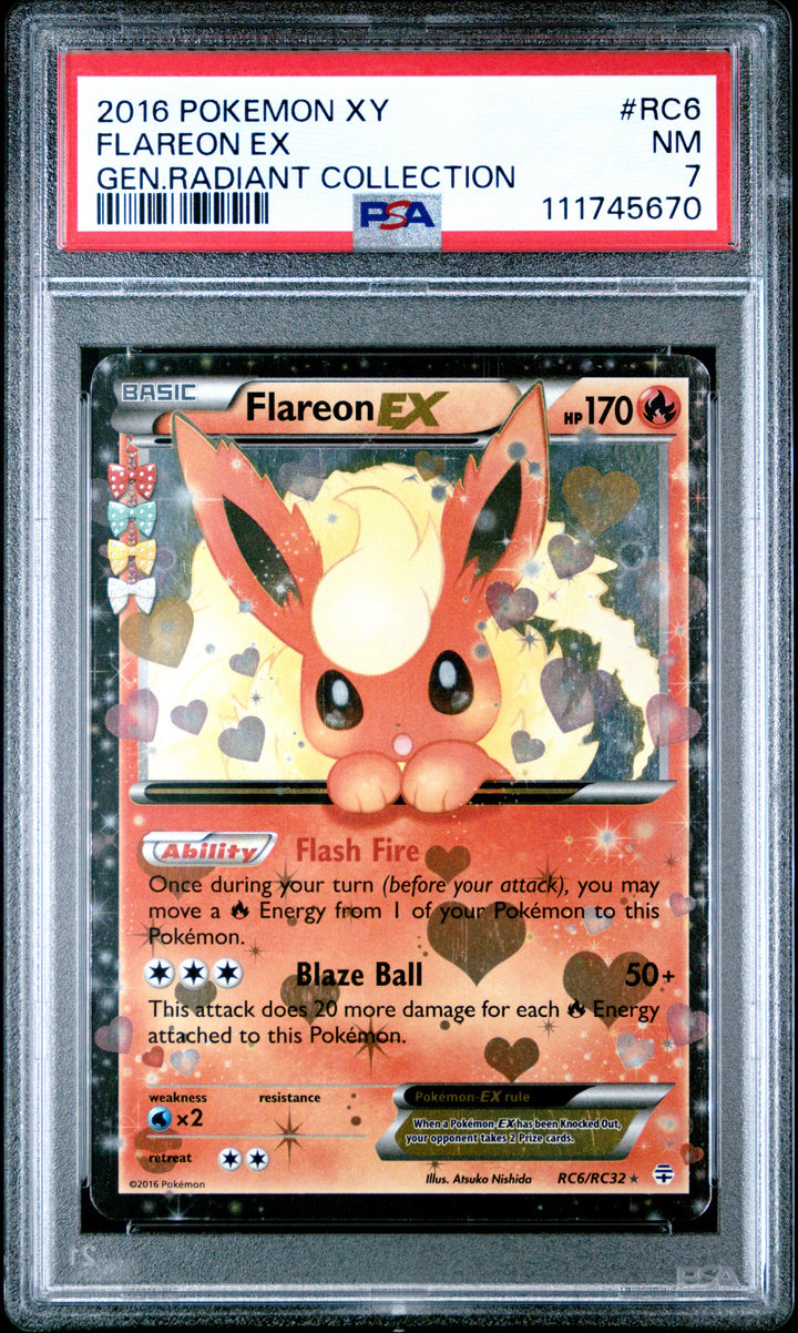 Radiant Collection Flareon ex RC6/RC32 - PSA 7