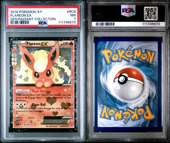 Radiant Collection Flareon ex RC6/RC32 - PSA 7