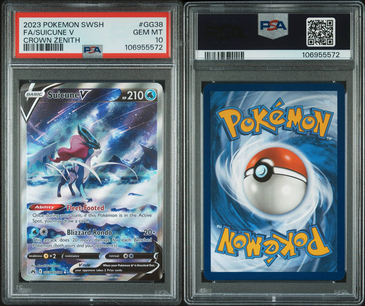 Crown Zenith Suicune V GG38/GG70 - PSA 10