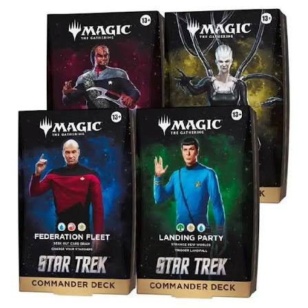 Magic The Gathering: Stark Trek - Commander Deck Case Of 4 PREORDER SHIPS 11-13