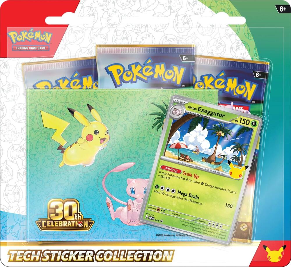 30th Celebration Tech Sticker Collection: Alolan Exeggutor