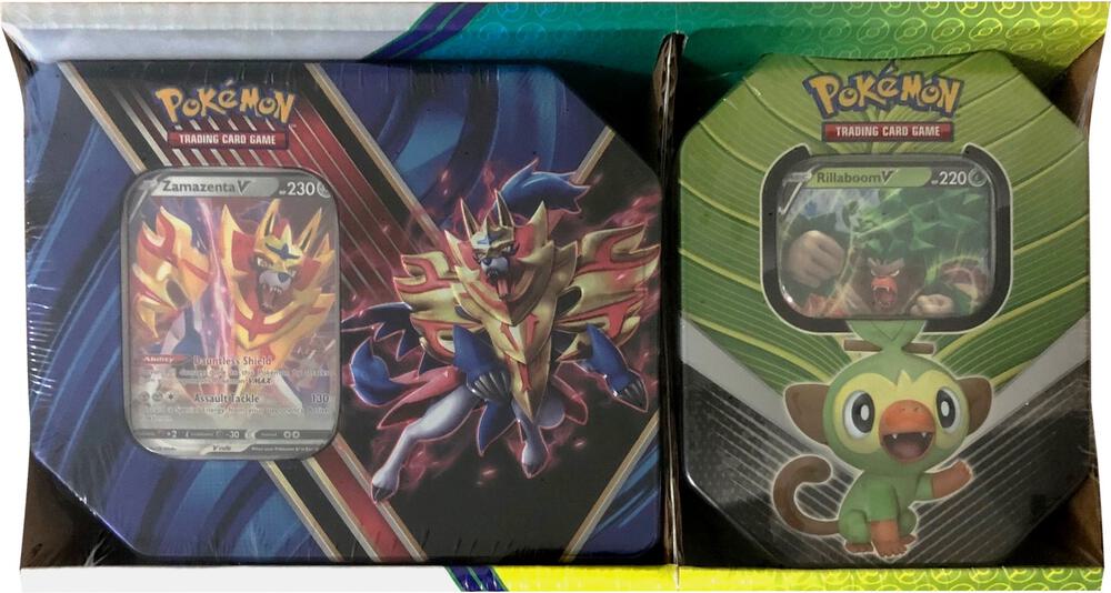 Legends of Galar Tin 2 Pack (Zamazenta V &amp; Rillaboom V)