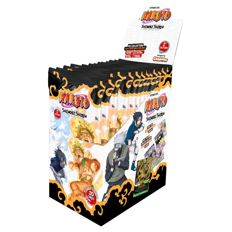 Naruto Mythos TCG: Set 2 1st Edition Booster Box Display