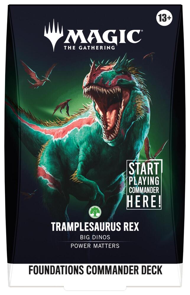 Magic The Gathering: Foundations - Tramplesaurus Rex Commander Deck PREORDER SHIPS 10-2